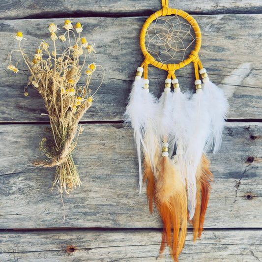 Capteur de rêves fait main pour chambre, ambiance apaisante et sommeil calme