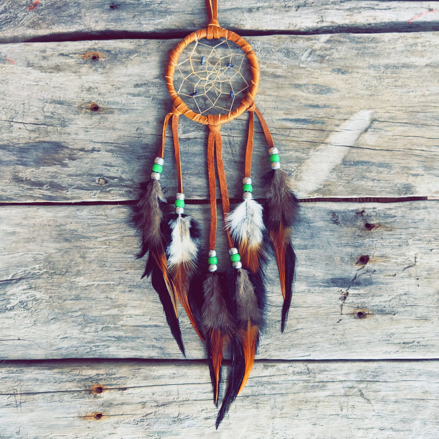 Spiritual Indigenous dreamcatcher unique handcrafted protective wall decor