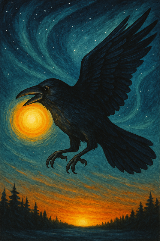 Légende autochtone : le corbeau et la lumière du monde