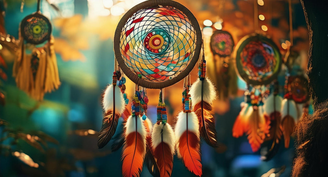 La-signification-culturelle-des-capteurs-de-rêves-Autochtones-Un-symbole-de-protection-et-de-spiritualité Artisanat Autochtone