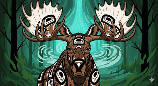 La légende de l'orignal, marcheur de la forêt boréale