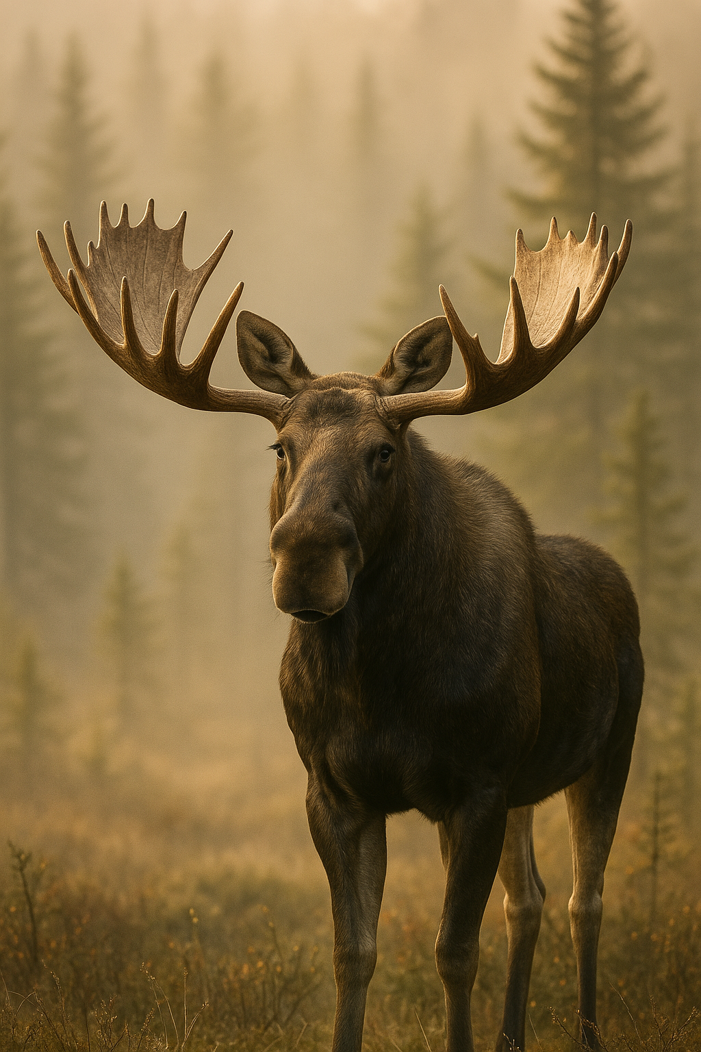 La légende du Grand Orignal, gardien des forêts boréales