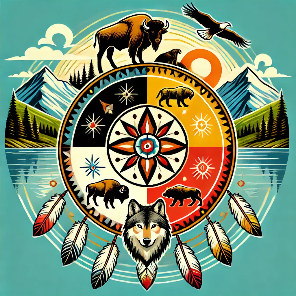 La-signification-de-la-roue-de-médecine-dans-les-cultures-autochtones Artisanat Autochtone