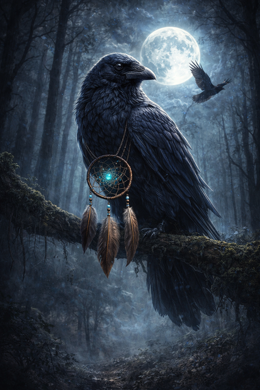 Animal totem corbeau symbole de transformation et guide de l’invisible