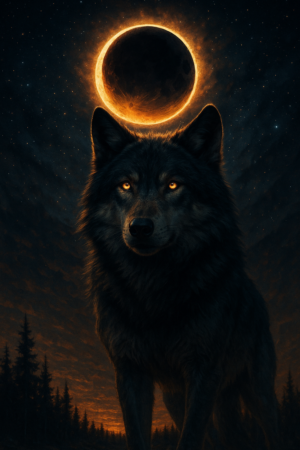 La légende du Loup-Éclipse : le gardien des chemins invisibles