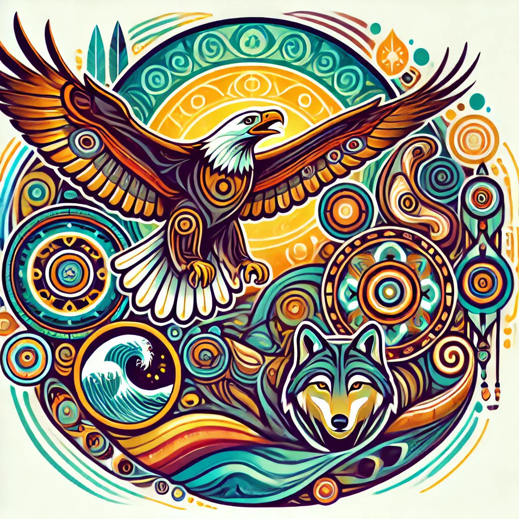 Symboles-et-motifs-autochtones-Une-passerelle-vers-la-spiritualité-et-l-héritage-culturel Artisanat Autochtone