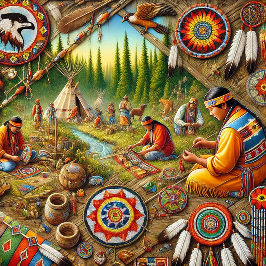 Les-motifs-et-symboles-dans-l-artisanat-autochtone-Un-voyage-spirituel-à-travers-la-culture Artisanat Autochtone