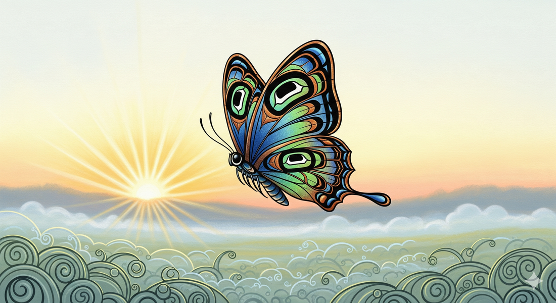 La légende du papillon éphémère et la leçon de l'instant
