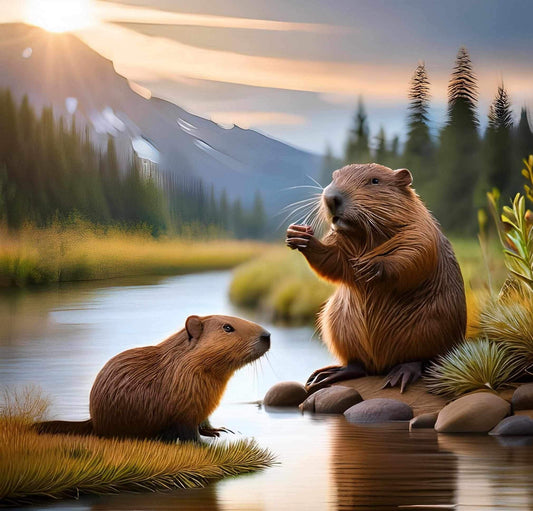 La-légende-du-castor-et-la-création-des-rivières Artisanat Autochtone