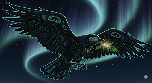 La légende du corbeau messager et le don du cèdre sacré