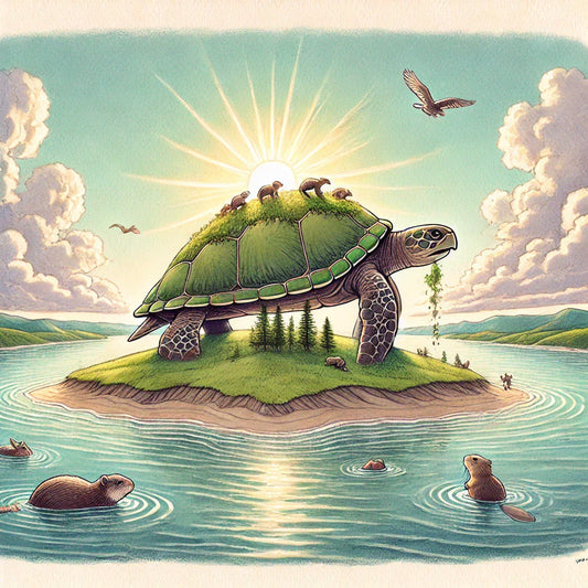 La-légende-de-nanabozho-et-la-création-de-l-île-de-la-tortue Artisanat Autochtone