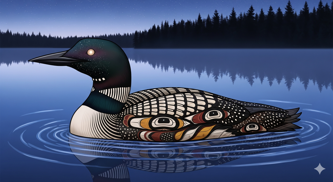 La légende du plongeon, gardien des murmures de l'eau