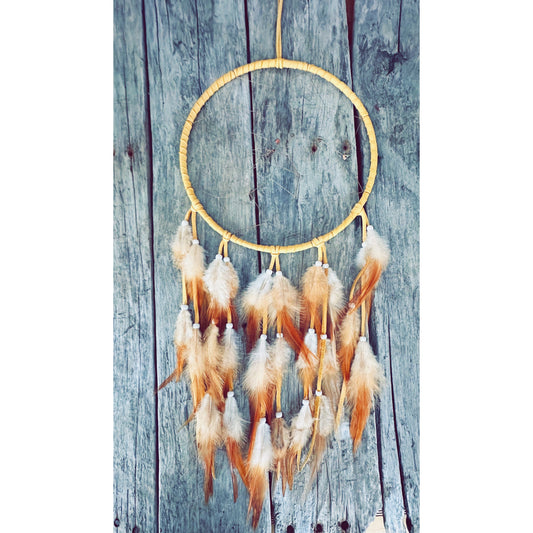 Capteur de rêves avec plumes naturelles