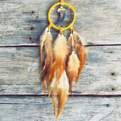 3-inch Quartz and Bear Claw Dreamcatcher – ilnu Creation