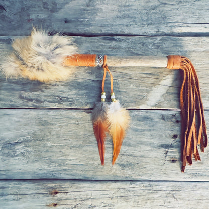 Symbolic talking stick wall art handmade