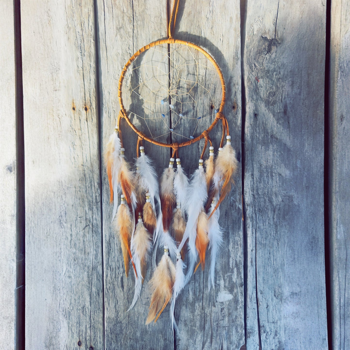 Handmade dreamcatcher crafted by an Indigenous artisan