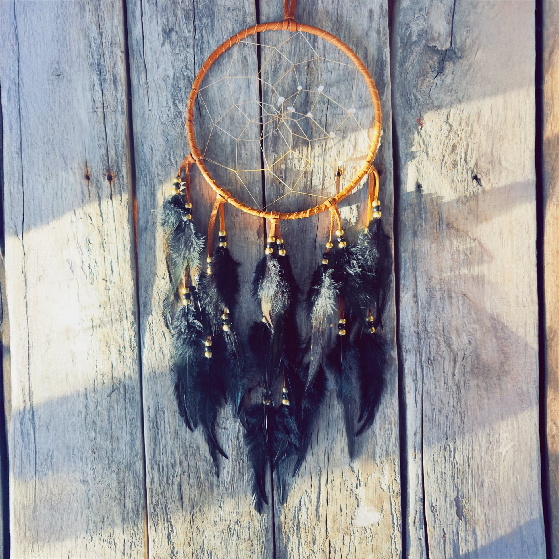 Luxury handmade dreamcatcher crafted with natural materials