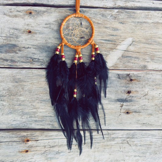 Handmade dreamcatcher wall art natural materials