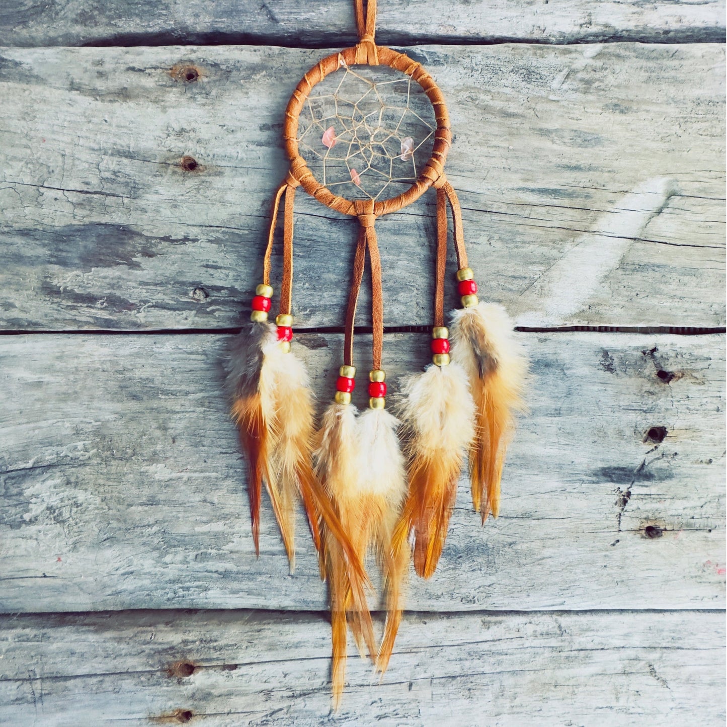 Indigenous artisanal dreamcatcher unique handmade spiritual artwork