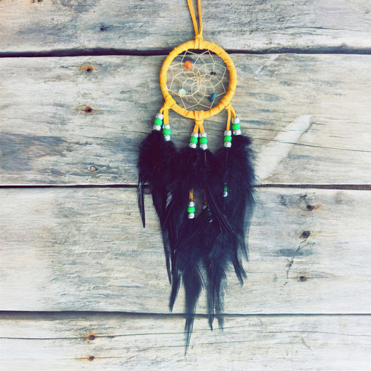 Handcrafted dreamcatcher inspired by Indigenous traditions