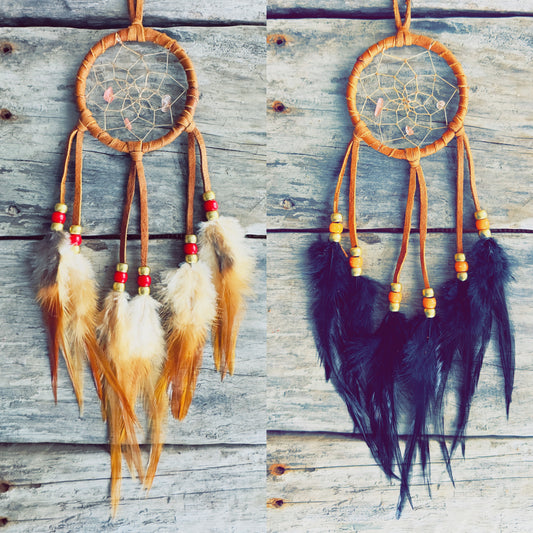 Indigenous dreamcatcher rooted in spiritual tradition and handmade craftsmanship