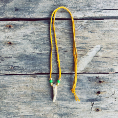 Indigenous handcrafted deer antler necklace