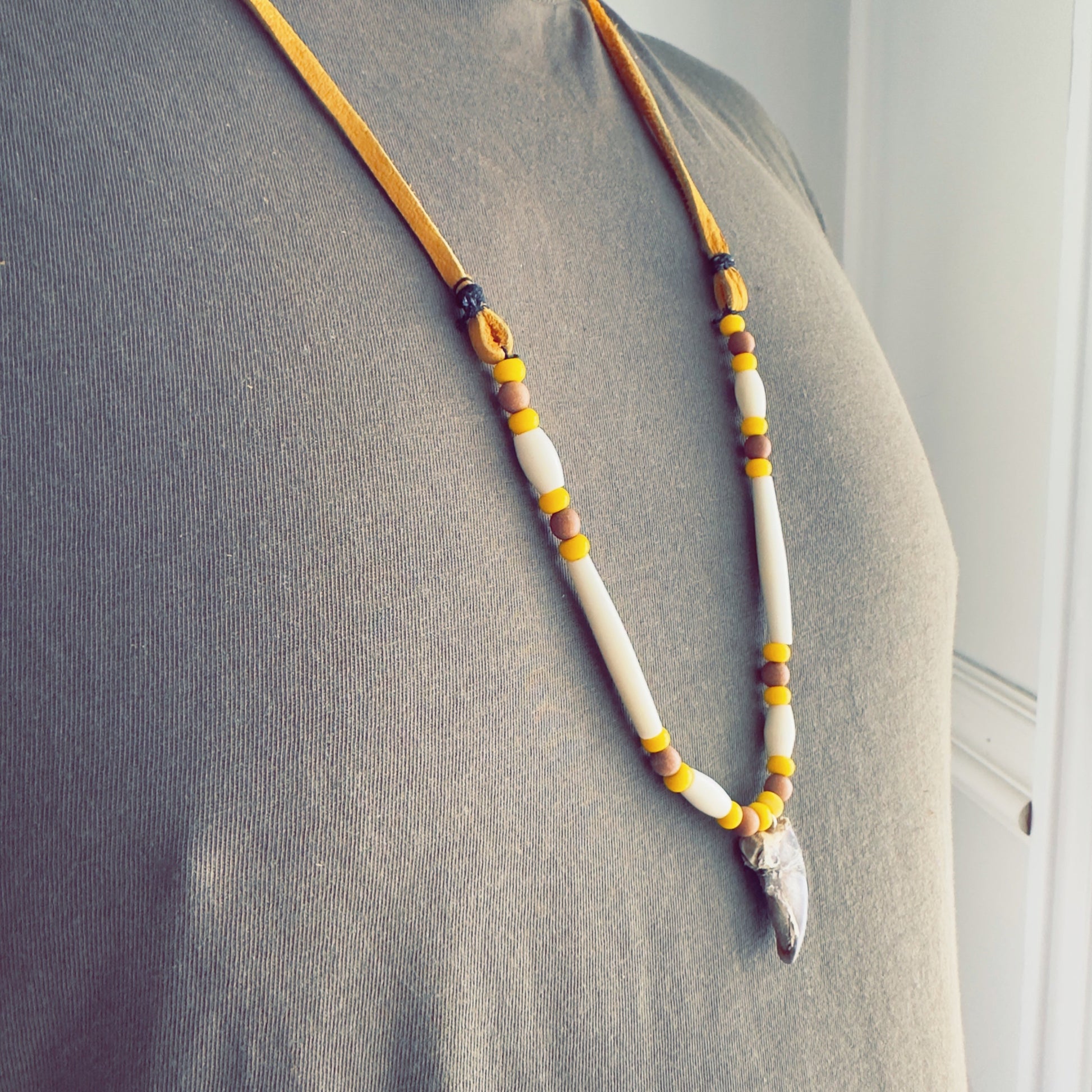 Authentic Indigenous handcrafted bear claw necklace