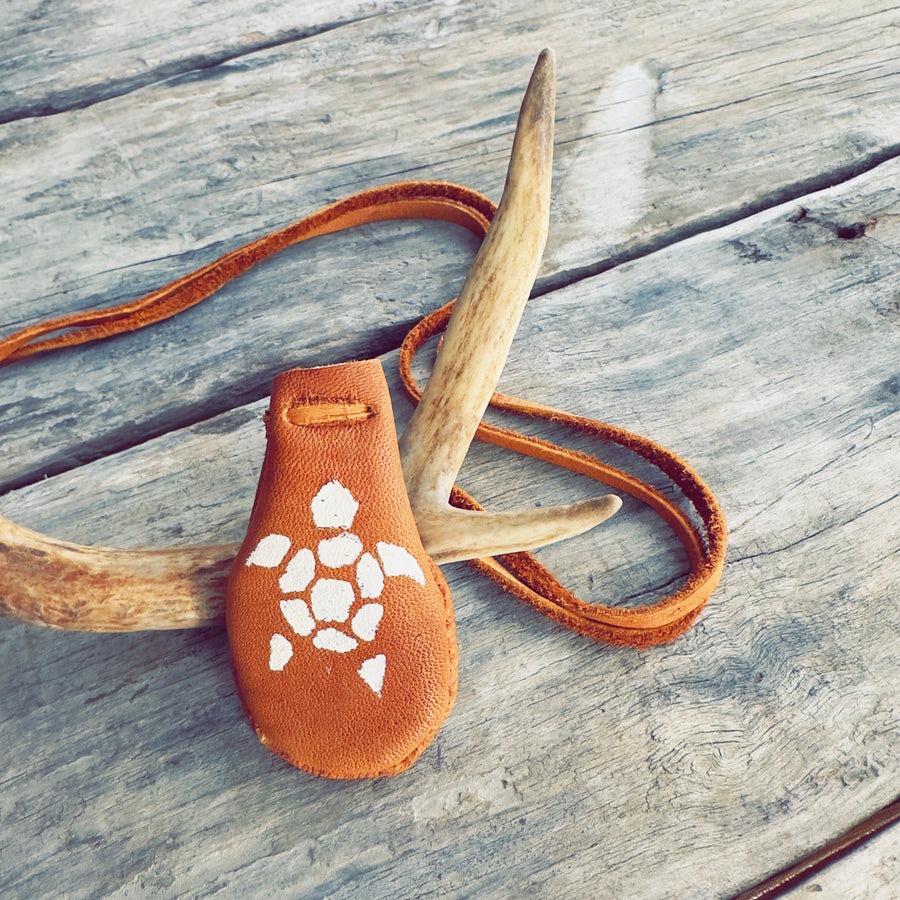 Moose Leather Medicine Bag – Mother Earth Turtle