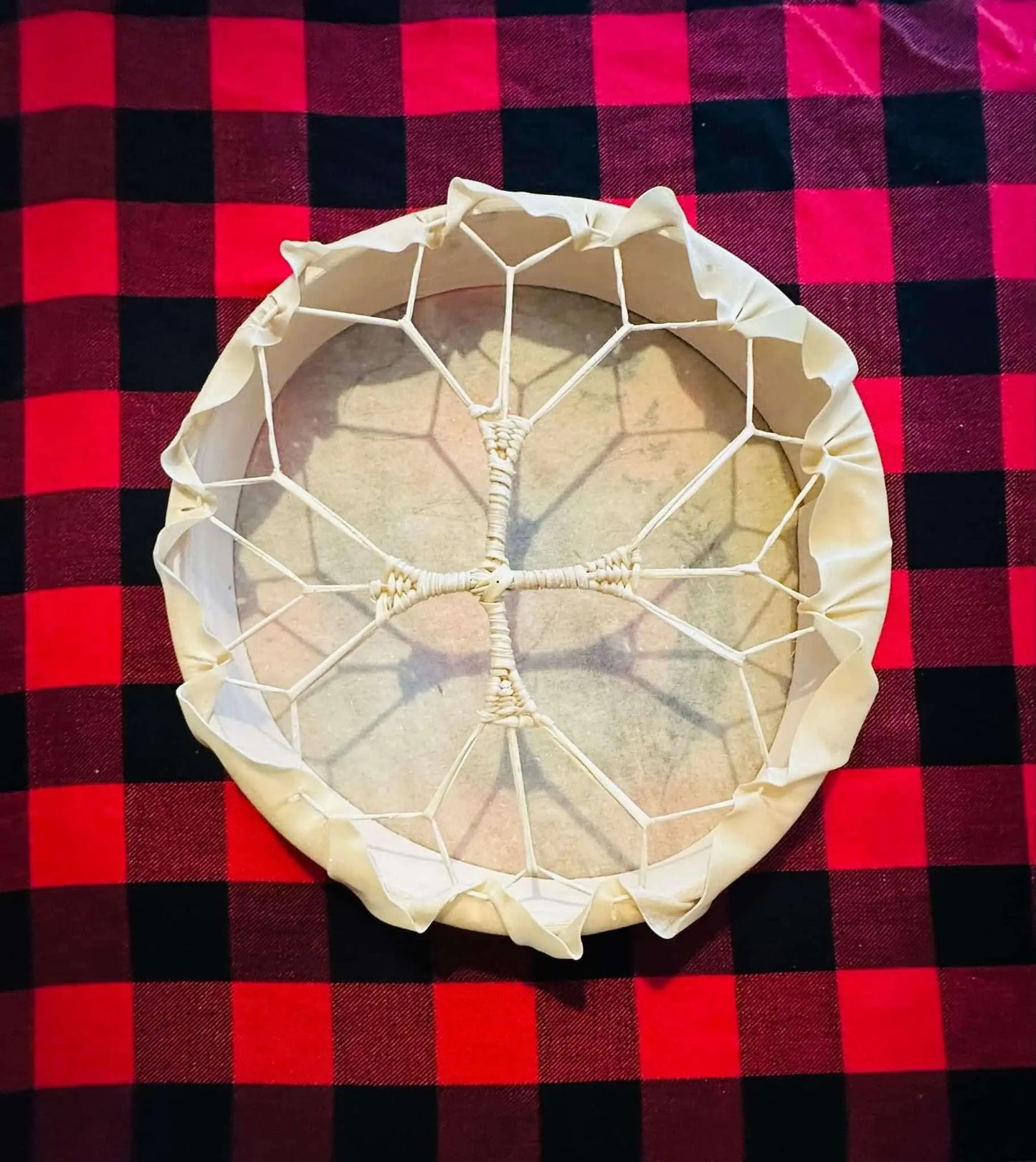 Tambour chamanique en véritable peau de Cerf fait à la main