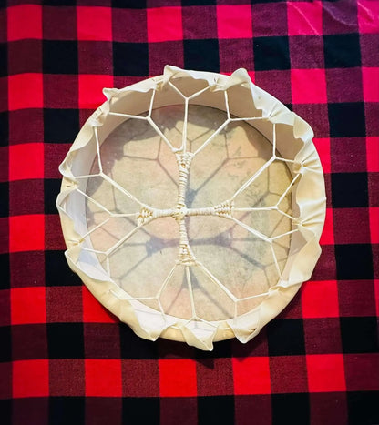 Tambour chamanique en véritable peau de Cerf fait à la main